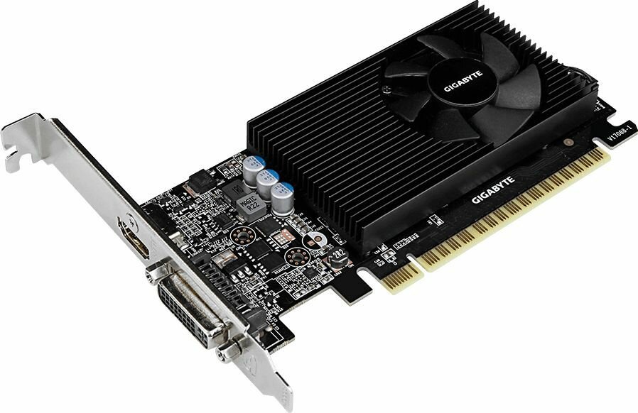 Видеокарта Gigabyte PCI-E GV-N730D5-2GL nVidia GeForce GT 730 2048Mb 64bit GDDR5 902/5000 DVIx1/HDMI