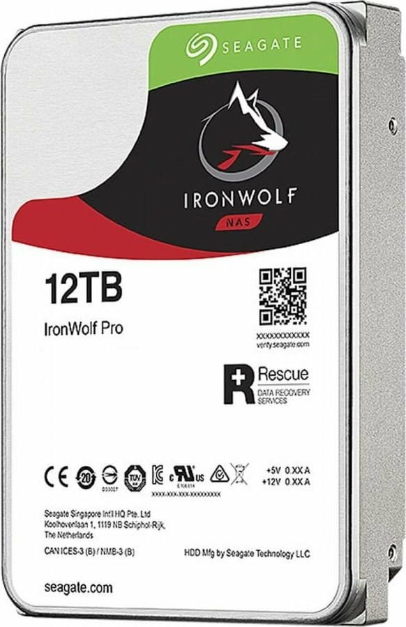 Жесткий диск HDD Seagate ST12000NE0008 IronWolf Pro /SATA III/12 TB 7200об/мин