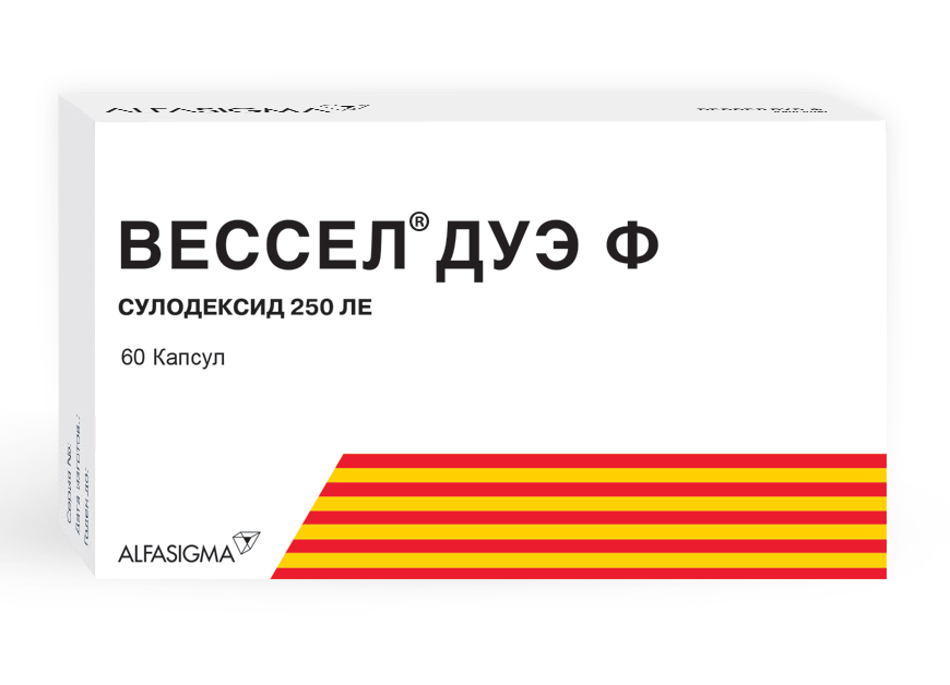 Вессел Дуэ Ф, капсулы 250 ЛЕ, 60 шт.