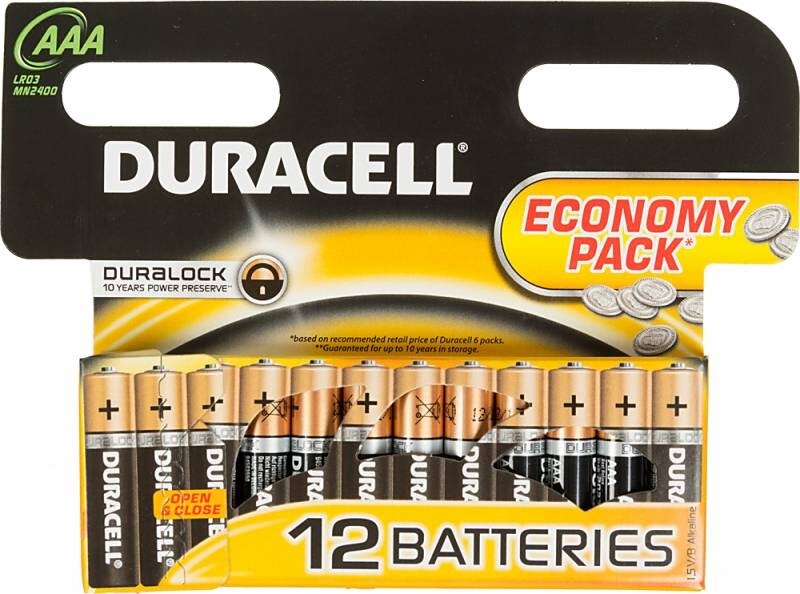  Duracell Basic AAA, 12 (LR03-12BL)