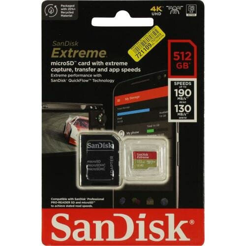 SD карта Sandisk Extreme PRO SDSQXAV-512G-GN6MA