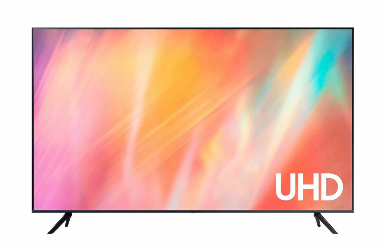 Телевизор Samsung UE43AU7100U 2021 LED, HDR, черный