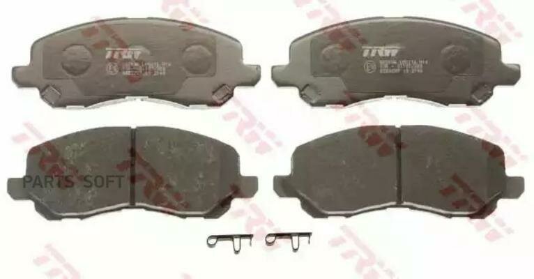 TRW GDB3287 Колодки тормозные дисковые передн DODGE: CALIBER 06-, JEEP: COMPASS 06-, MITSUBISHI: GALANT VI 96-04, GALANT VI универсал 96-03, LANCER седан 03-, LANCER универсал 03-, S 1шт