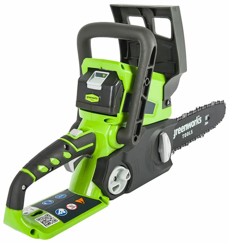 Цепная пила аккумуляторная Greenworks G24CS25 24 В