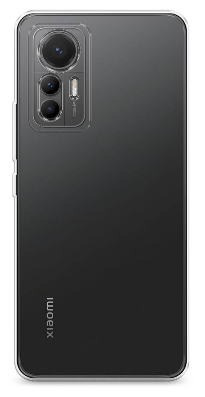 Чехол силиконовый для Xiaomi 12 Lite, c защитой камеры, прозрачный