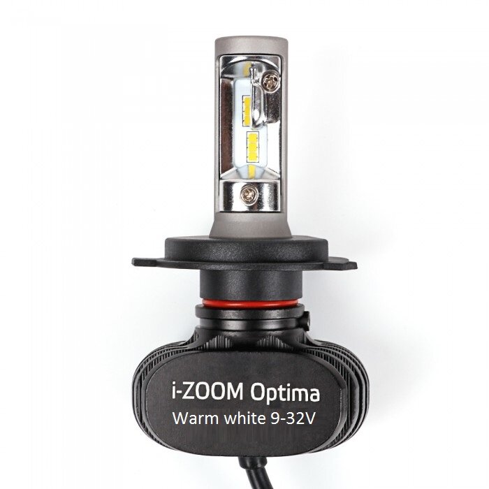 Светодиодные лампы Optima LED i-ZOOM H4 Warm White 4200K 9-32V ( Комплект, 2 лампы)