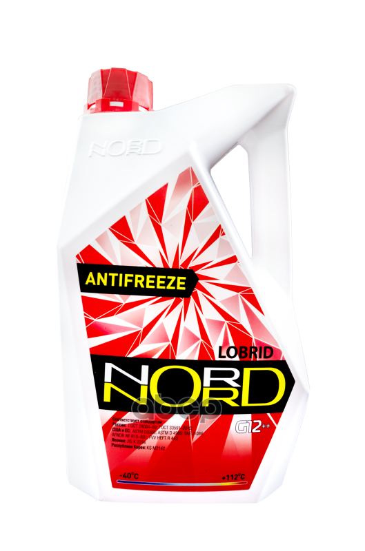 Антифриз Nord High Quality Antifreeze Готовый -40c Красный 3 Кг Nr 22243 nord арт. NR22243