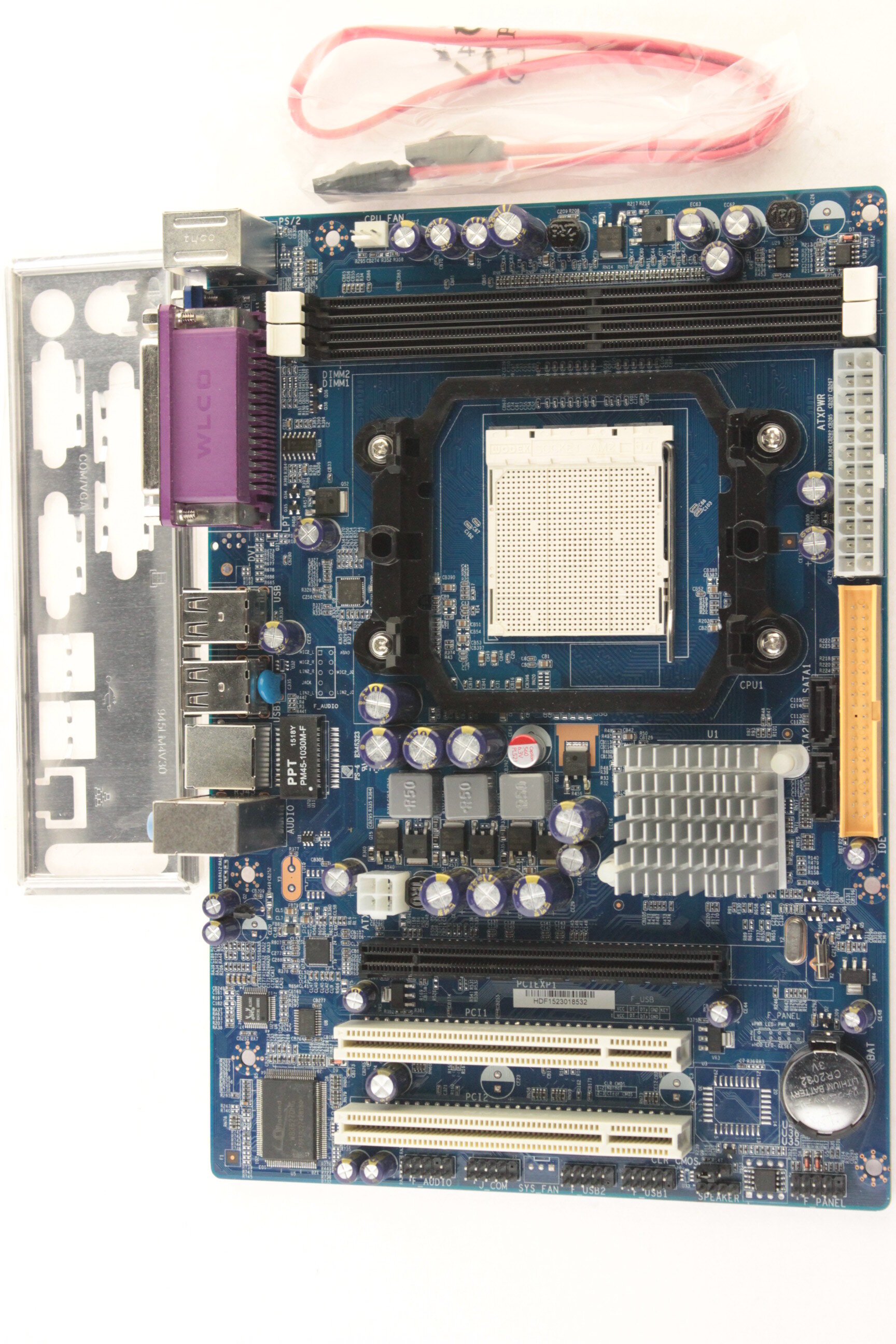 Материнская плата Socket AM2 C61 PCI-E+VGA+GbLAN 2xSATA-II 2xDDRII mATX RETAIL