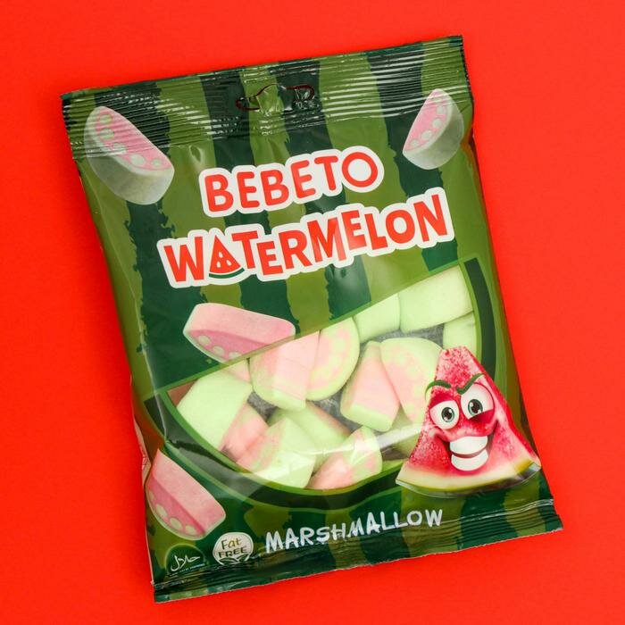 Суфле маршмеллоу, BEBETO WATERMELON, 60 г - фотография № 1