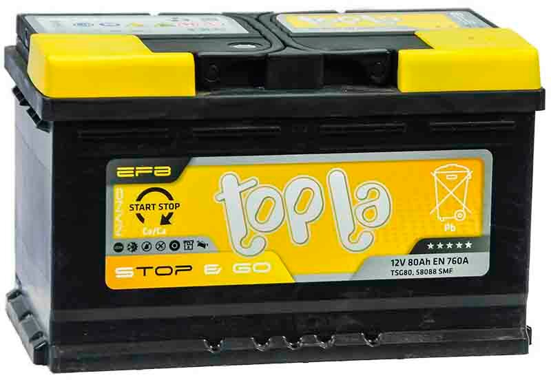 Автомобильный аккумулятор Topla EFB Stop&Go 112080 315x175x190