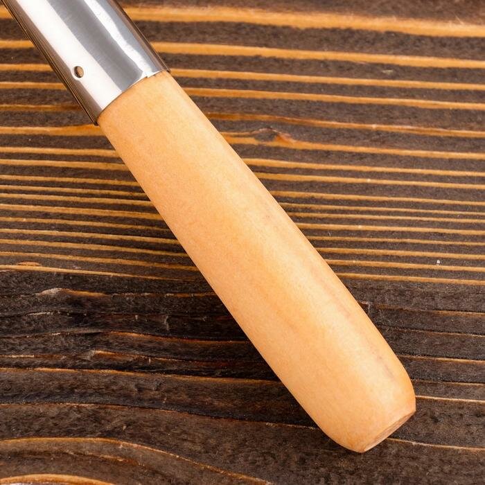 Поварешка для казана узбекская 46см, светлая деревянная ручка - фотография № 8