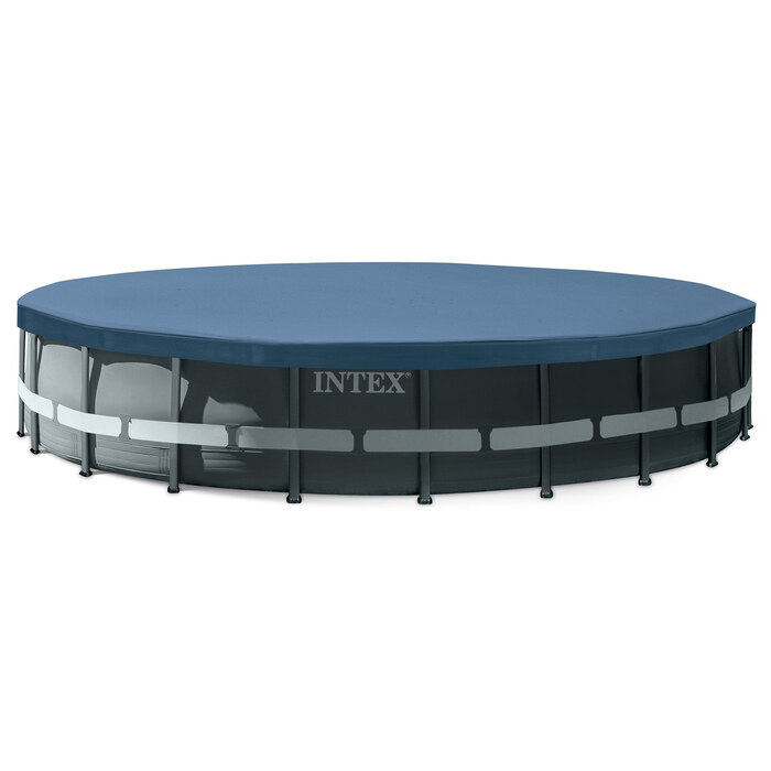 INTEX Бассейн каркасный Ultra XTR Frame, 610 х 122 см, песчаный фильтр-насос, лестница, тент, подстилка, 26334NP INTEX - фотография № 6