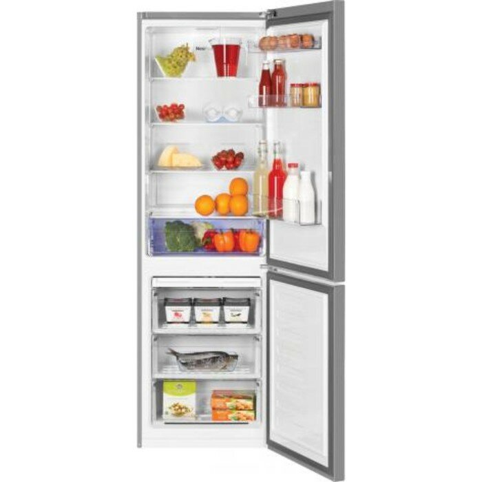Холодильник BEKO , двухкамерный, серебристый - фото №2