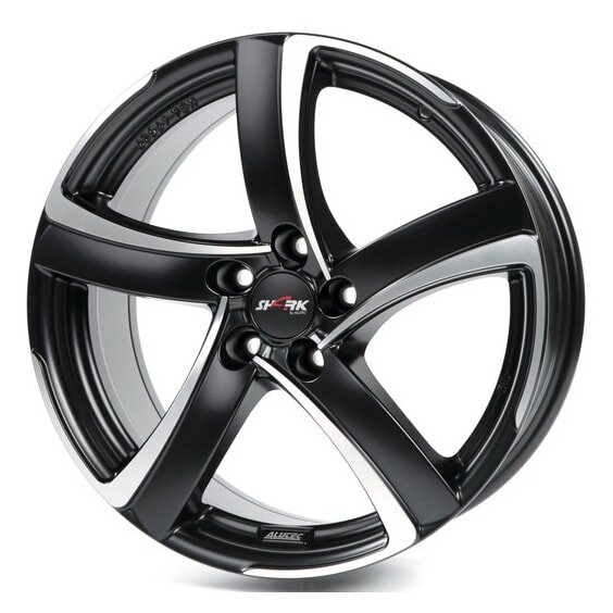 Alutec Shark 18X8J 5X112 ET45 DIA70.1 Racing Black Frontpolished