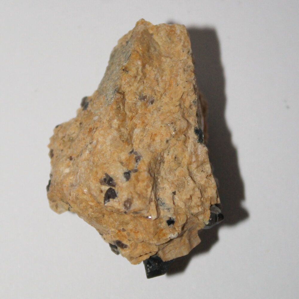 Кристалл мориона на полевом шпате, коллекционный образец "True Stones" - фотография № 5