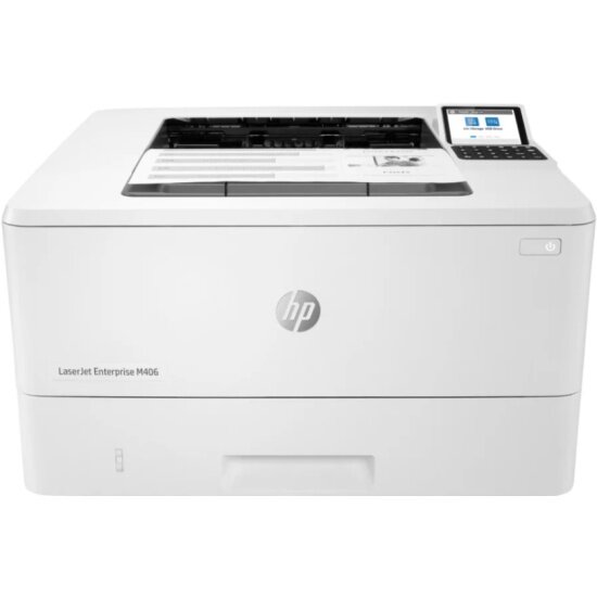 Принтер лазерный HP LaserJet Enterprise M406dn лазерный, цвет: белый [3pz15a] - фото №1