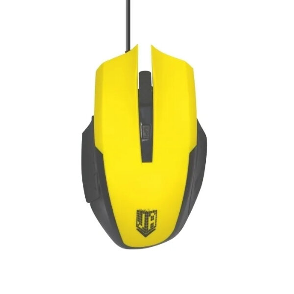 Мышь Jet.A Comfort OM-U54 жёлтая LED-подсветка (800/1200/1600/2400dpi, 5 кнопок, USB)