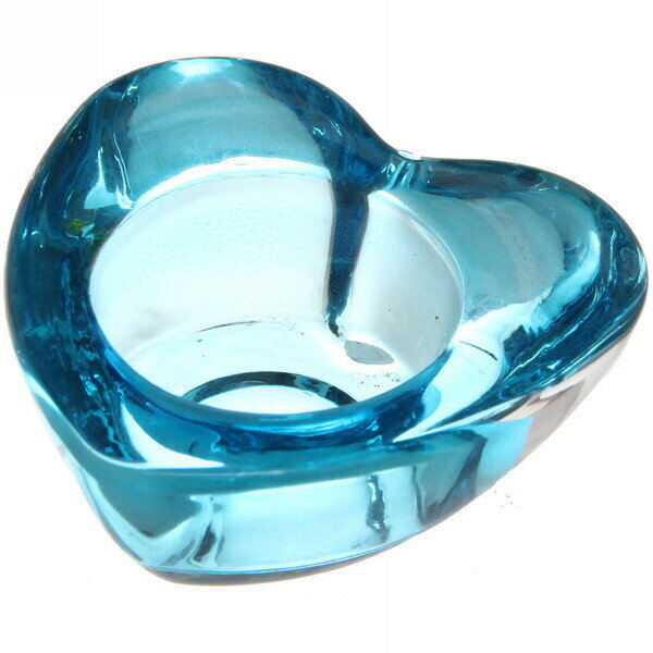 Подсвечник «Tea-сердце» 7*4,5*2,8см цвет голубой - фотография № 1