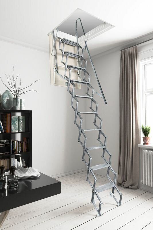 Чердачная лестница Aci Alluminium Elegant Fantozziscale 500*800*2760-3000 (50*80 см) - фотография № 1