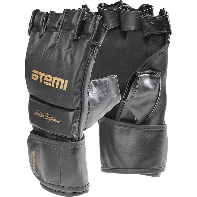 ATEMI Перчатки MMA ATEMI LTB19111, натуральная кожа, черные, размер L