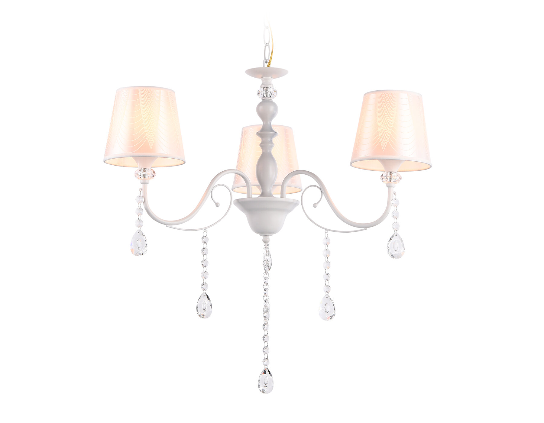Подвесная люстра с абажуром и хрусталем Ambrella Light TR4601