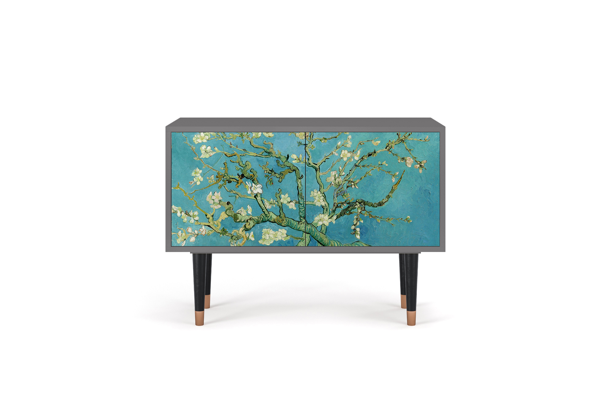 Комод - STORYZ - S1 Almond Blossom by Van Gogh, 93 x 69 x 48 см, Серый - фотография № 2