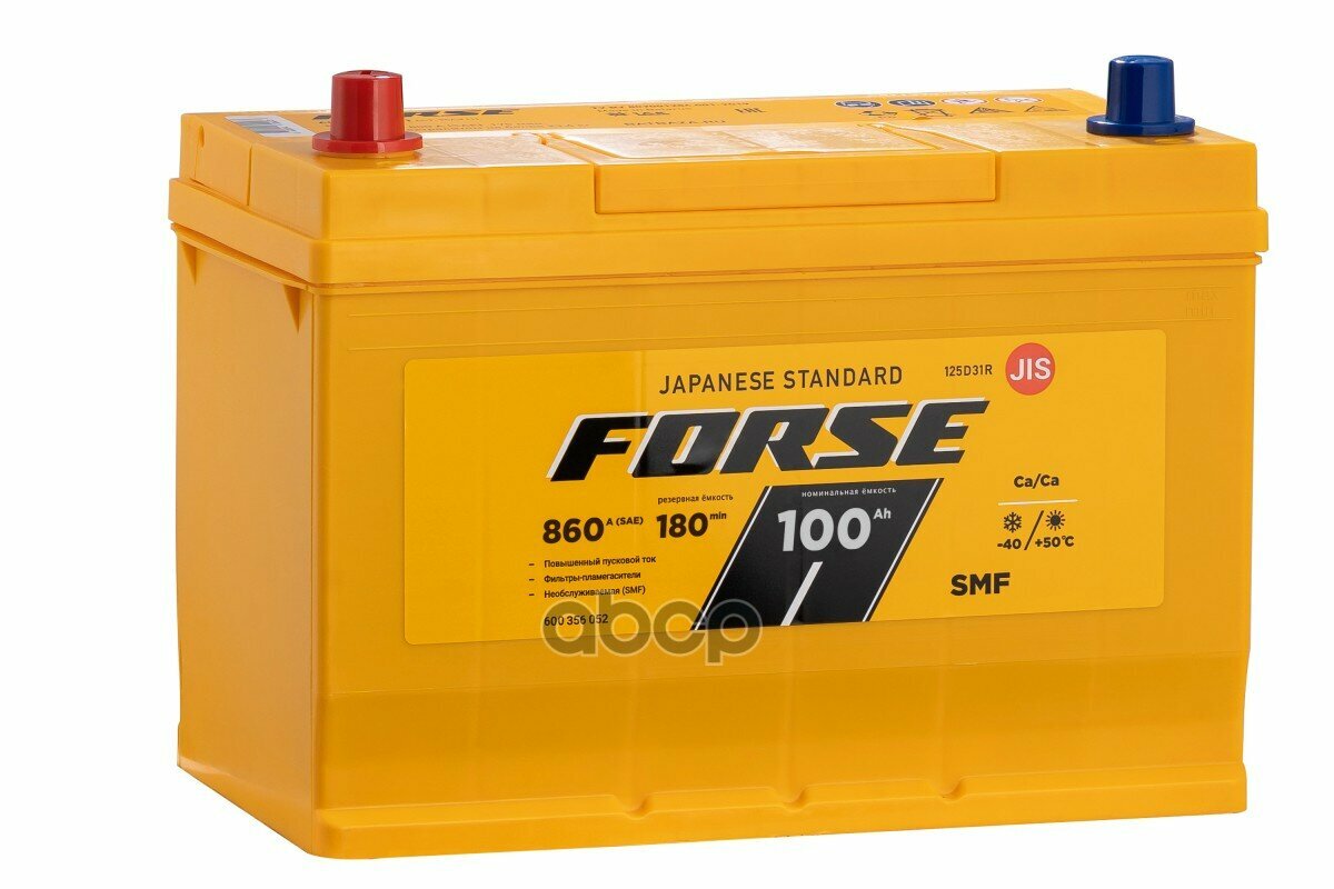Аккумулятор Forse 100R (Jis) En860 303Х175х228 (D 31) FORSE арт. 600 356 052