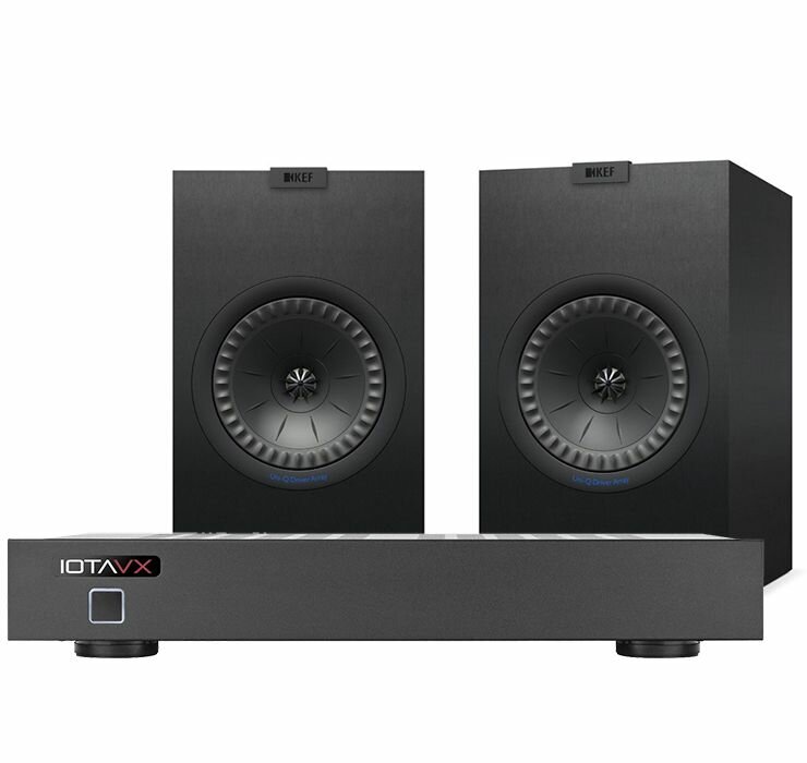 C полочной акустикой IOTAVX PA3 + KEF Q350 Satin Black