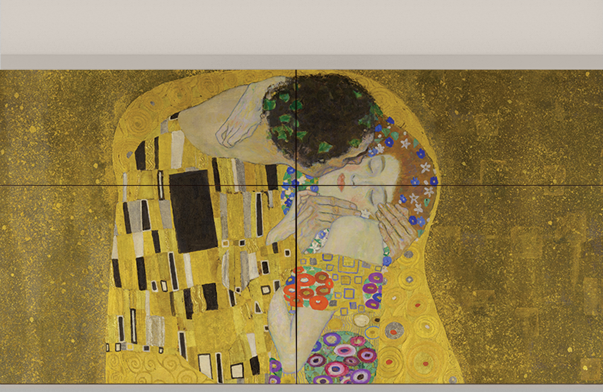 Комод - STORYZ - BS4 The Kiss by Gustav Klimt , 115 x 85 x 48 см, Сатин - фотография № 5