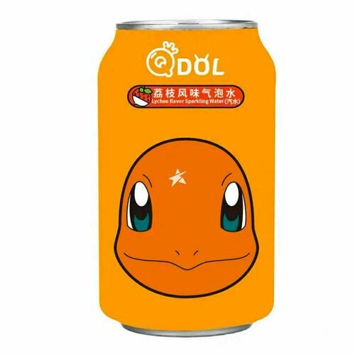 Газированный напиток QDol Pokemon со вкусом Личи, 330 мл