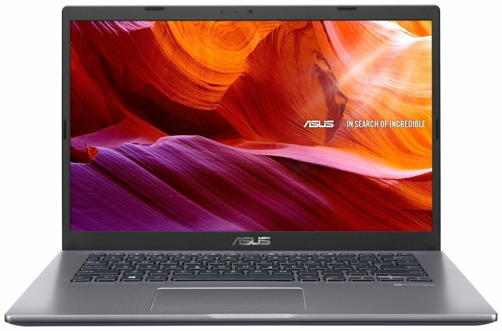 Ноутбук 14" HD Asus X409FA-BV593 grey (Core i3 10110U/4Gb/256Gb SSD/noDVD/VGA int/no OS) (90nb0ms2-m .