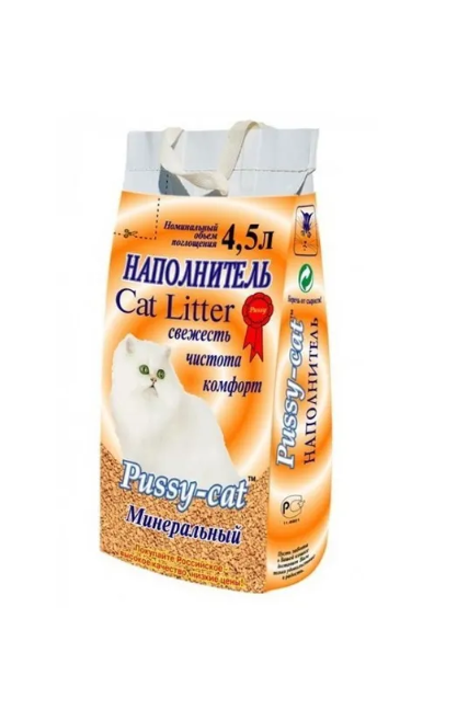 Pussy-Cat минеральный наполнитель 3 кг