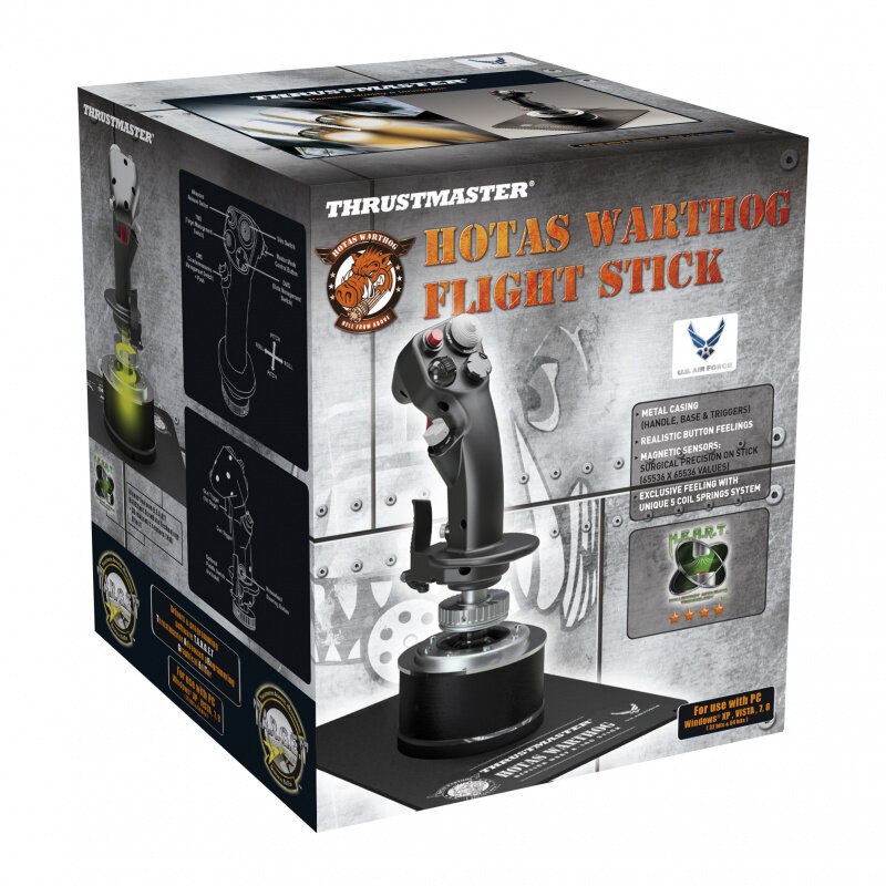 Джойстик ThrustMaster Warthog Flight Stick черный USB