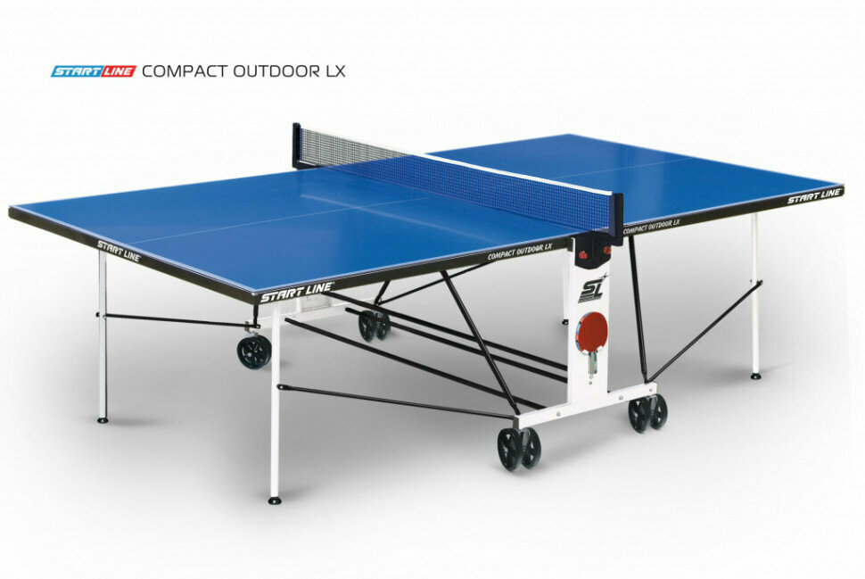 Теннисные столы Start Line Всепогодный теннисный стол Start line Compact Outdoor-2 LX BLUE
