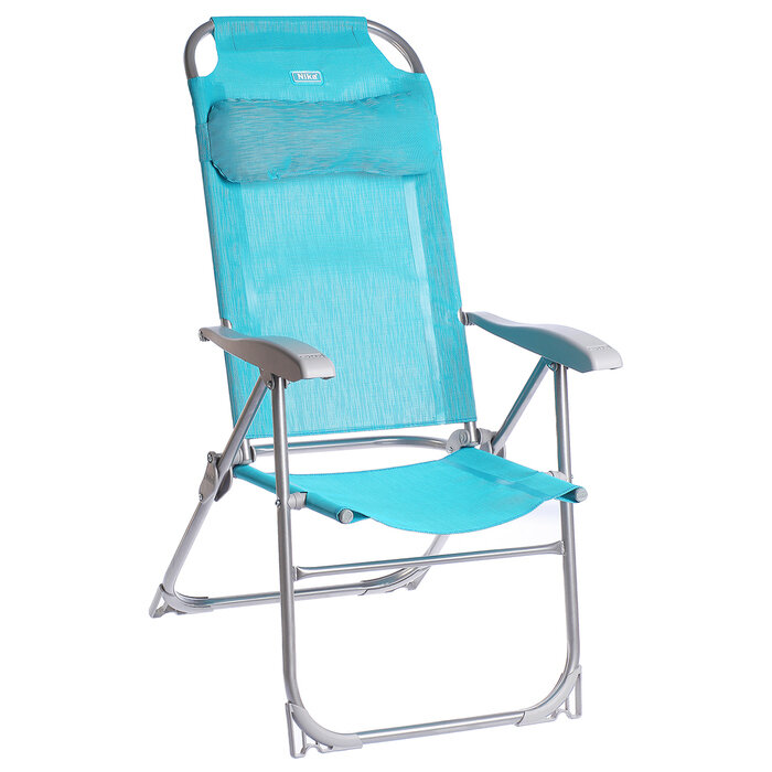 Кресло-шезлонг складное К2 75 x 59 x 109 см цвет бирюзовый
