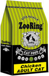 ZOORING ADULT CAT CHICKEN для взрослых кошек с цыплёнком (1,5 + 1,5 кг) - изображение