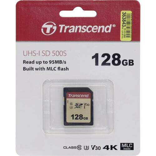 SD карта Transcend 500S TS128GSDC500S