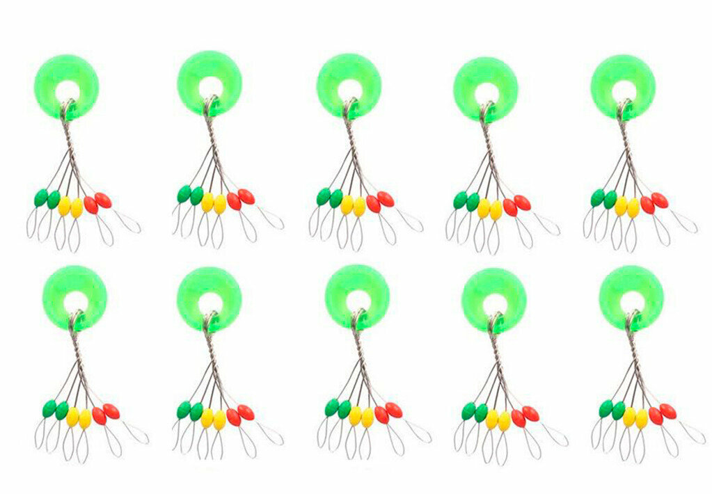 Стопора рыболовные размер S/L/ 60 штук. разноцветный цвет