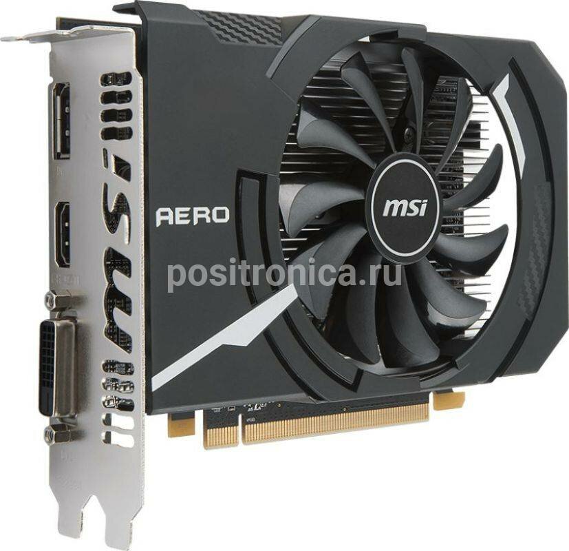 Видеокарта MSI RADEON RX 550 AERO ITX 4G OC 4096 МБ RET (rx 550 aero itx 4g oc)