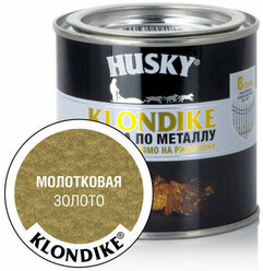 HUSKY-KLONDIKE Краска по металлу с молотковым эффектом золото (250мл)
