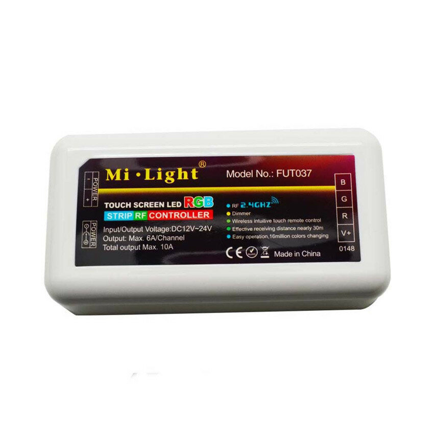 RGB Контроллер Mi-light FUT037, радио, многозонный, 12-24В, 10А, 120-240Вт - фотография № 2