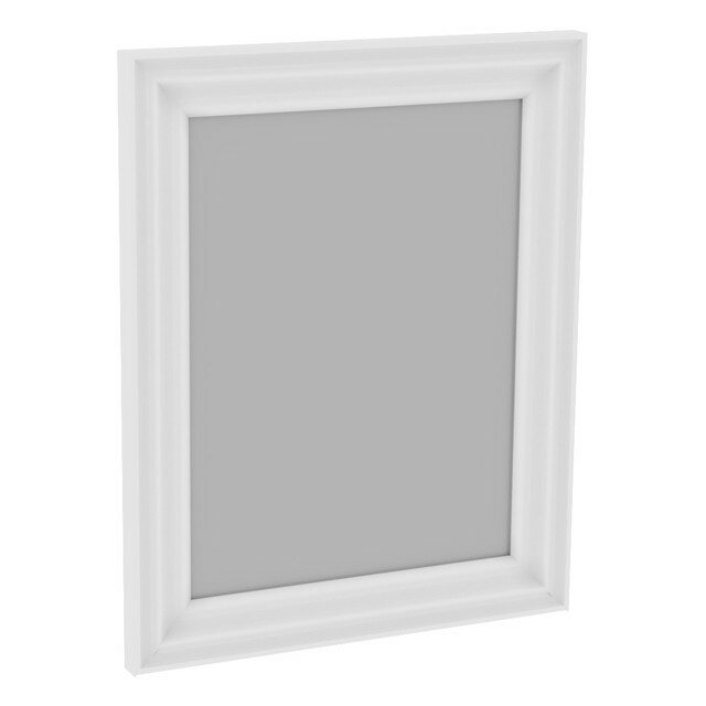 фото Зеркало навесное в раме кантри 400х24х500мм белый сосна