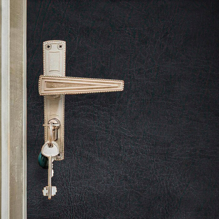 Комплект для утепления дверей ‘Praktische Home’ (поролон 2х1м 5 мм струна 10м гвозди меб. 50шт) черный