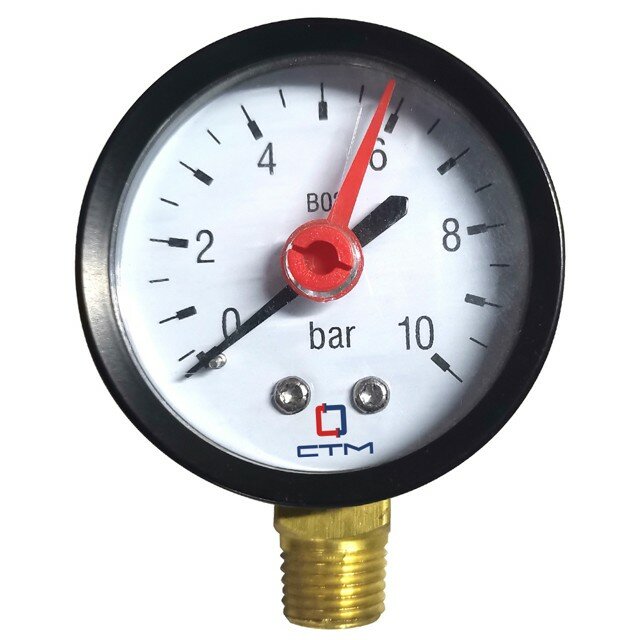 фото манометр СТМ вертикальный радиальный 1/4" 0-10 бар