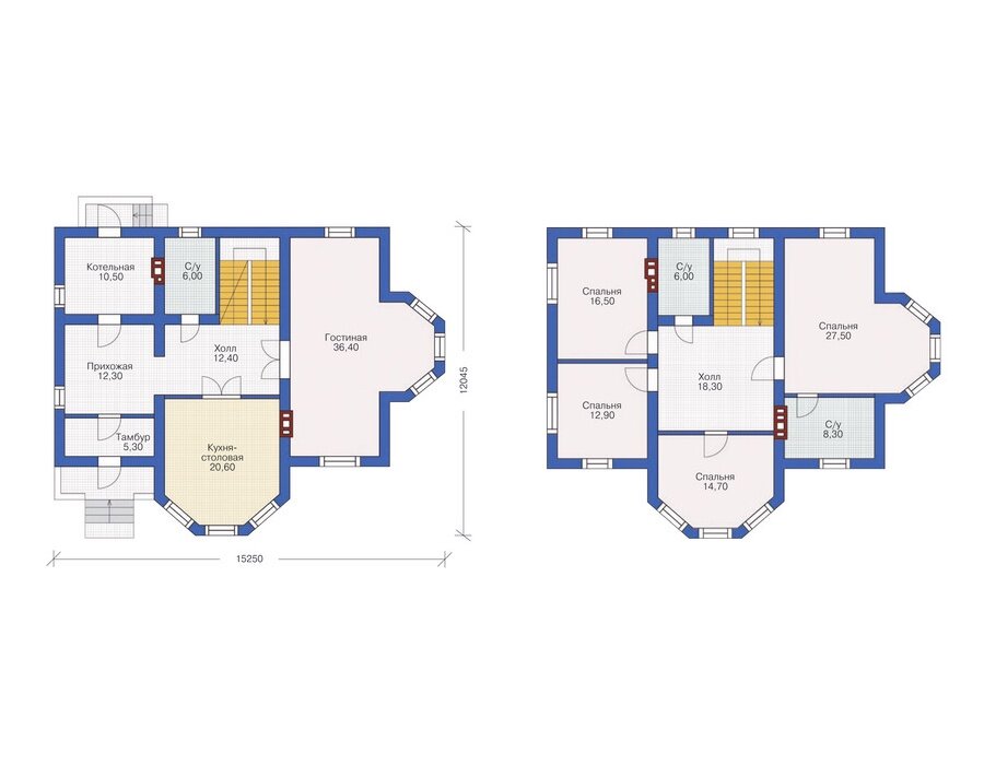 Проект дома Plans-53-49 (210 кв.м, газобетон 400мм) - фотография № 3