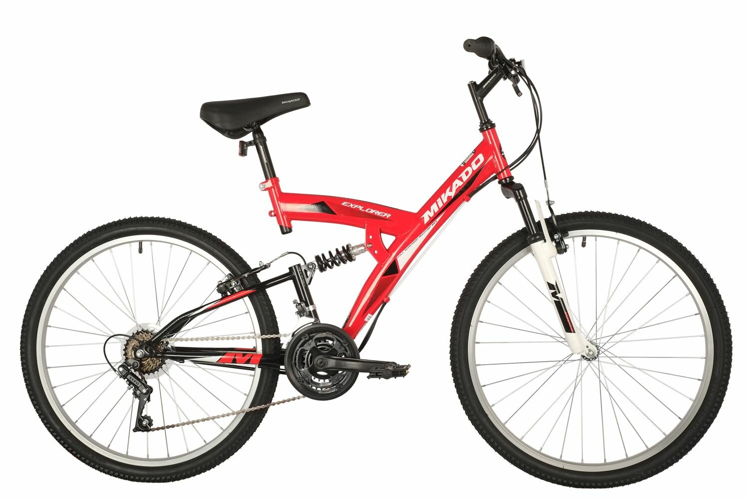 Велосипед MIKADO EXPLORER 26" (2022) (Велосипед MIKADO 26" EXPLORER красный, сталь, размер 18")