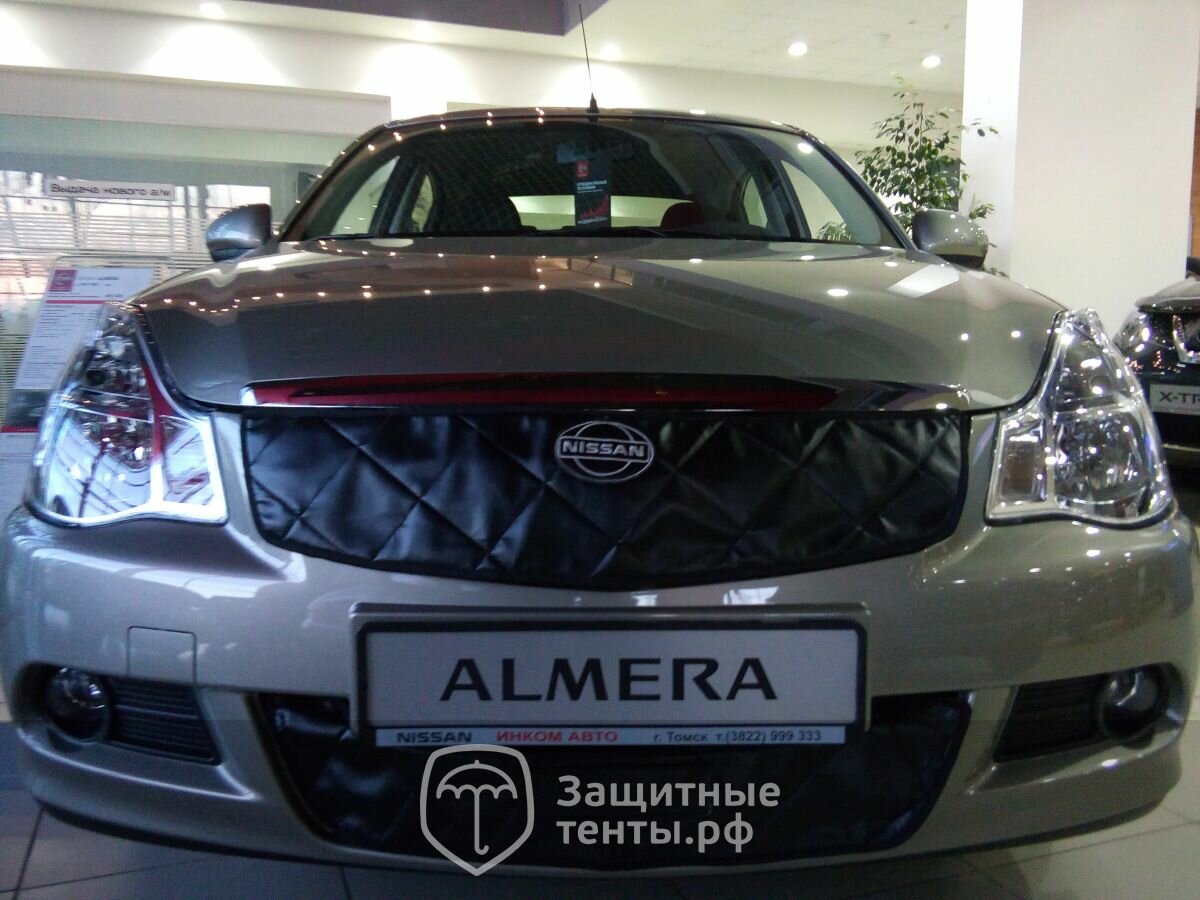 Маска утеплитель радиатора норма для автомобиля Nissan Almera 2006-2012 / Ниссан Альмера 2006-2012