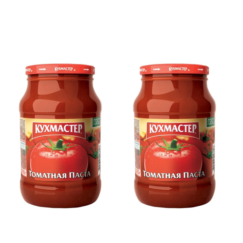 Томатная паста Кухмастер, 2шт по 950 гр