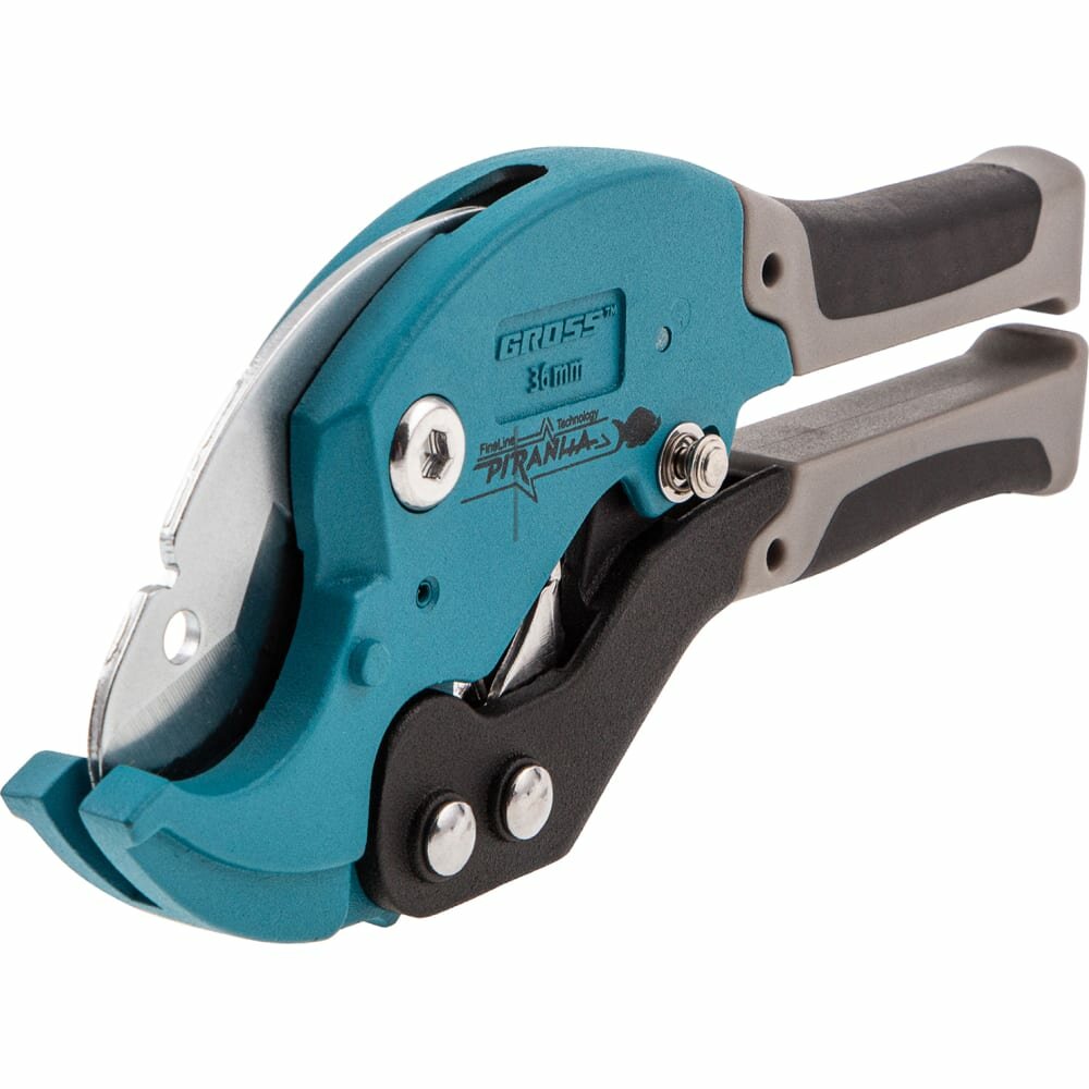 фото GROSS Ножницы для резки изд. из ПВХ, D - до 36 мм, 2-х комп. рук-ки,рабочий стол для плоских изд.// 78420