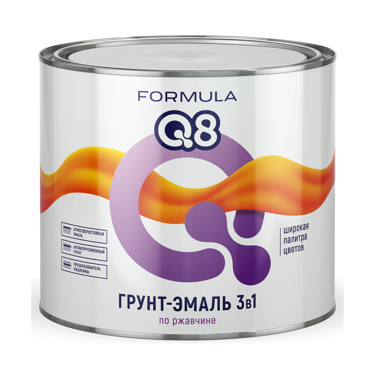 Грунт-эмаль алкидная (А) Formula Q8 3в1 по ржавчине